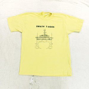 Vintage 1980s USN US Navy SWATH T-AGOS Surveillance Ship USA Made Single Stitch